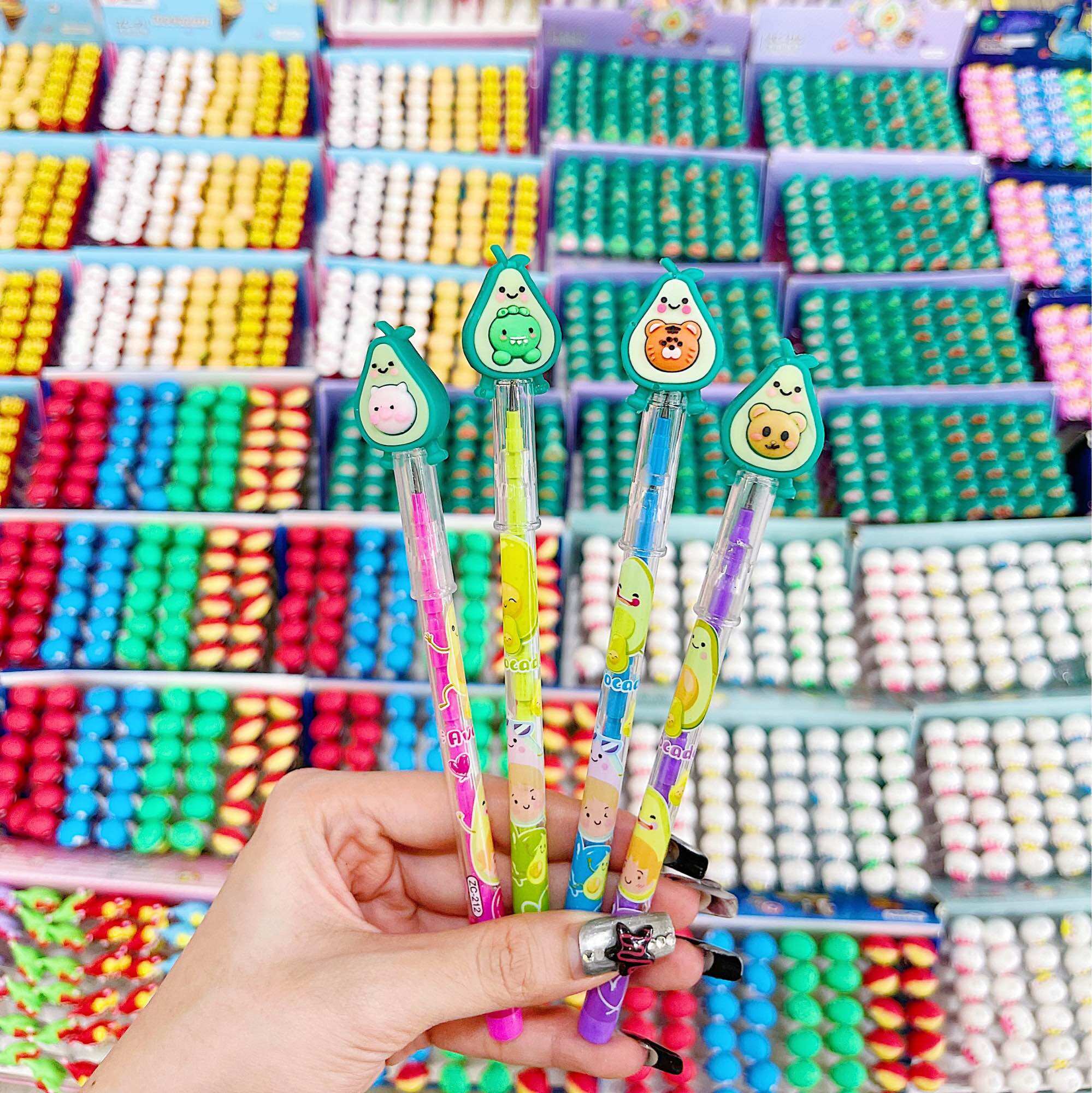 Bút chì khúc mẫu phi hành gia, thức ăn, thú cute cho bé