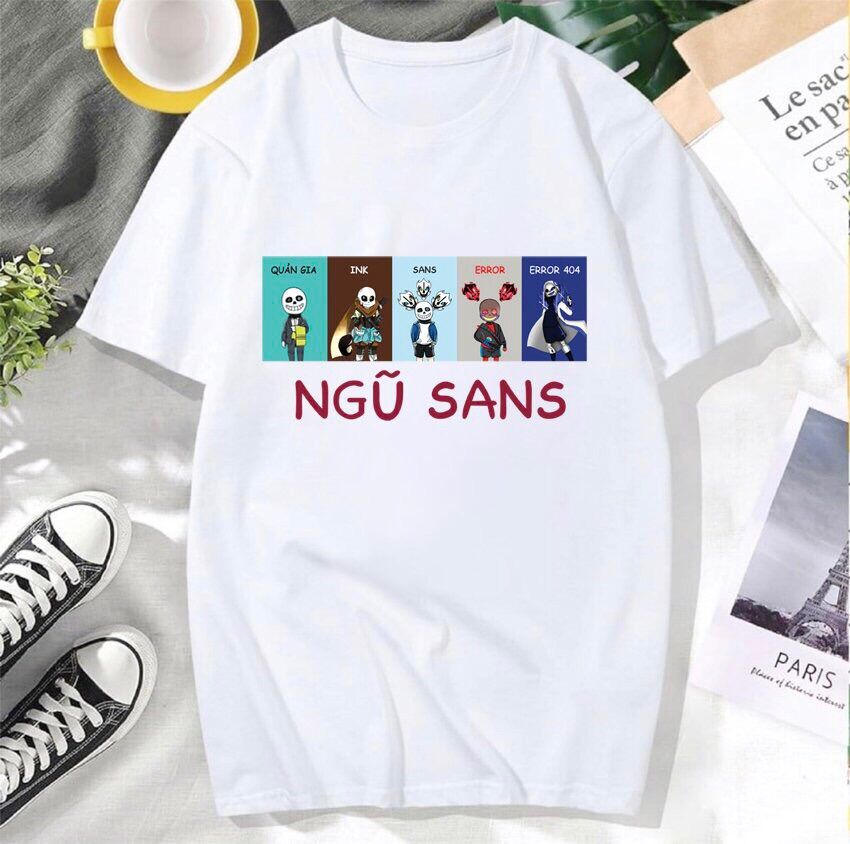 Áo thun in hình game Undertale Sans cho bé trai bé gái