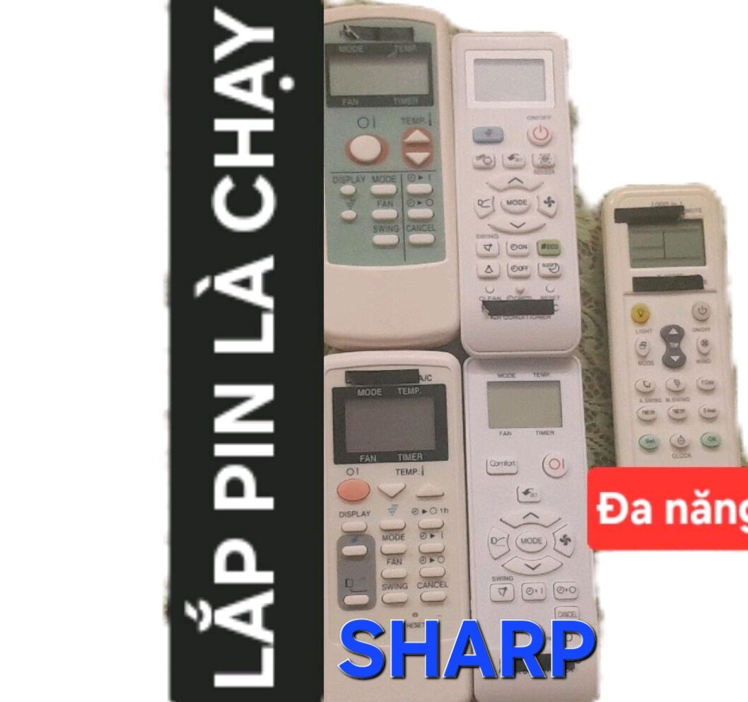 [HCM]Remote Điều Khiển Máy Lạnh Máy Điều Hòa Sharp đủ loại