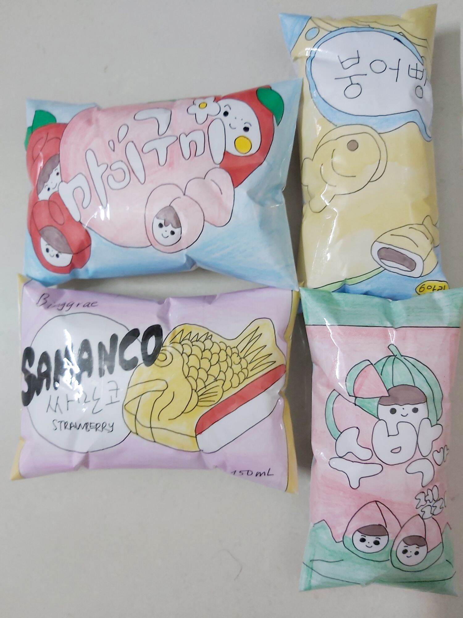 Squishy giấy các loại kem cá, kem dâu chậm tăng