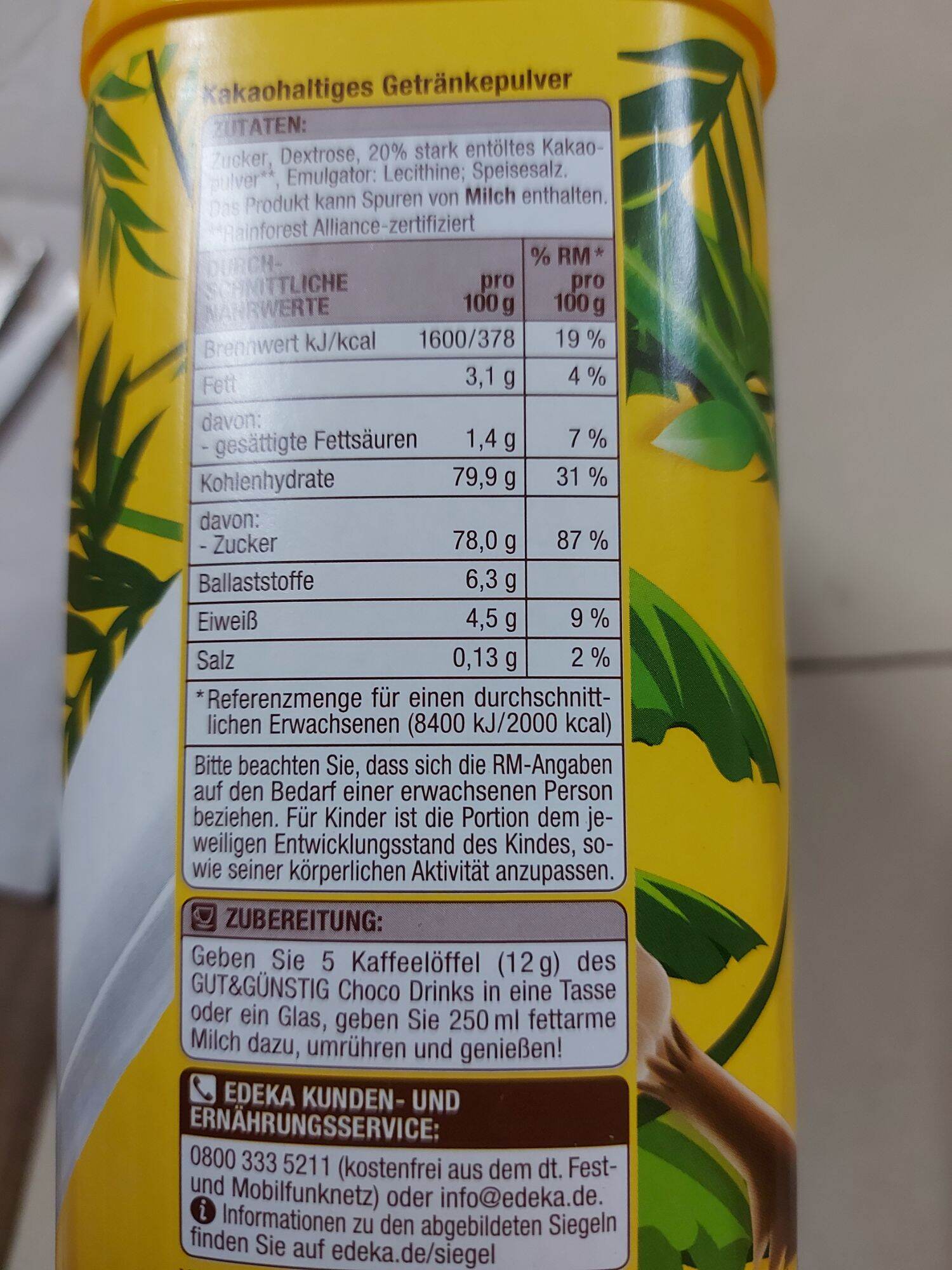 BỘT CACAO CHOCO DRINK  800G, ĐỨC NỘI ĐỊA, DATE 2026