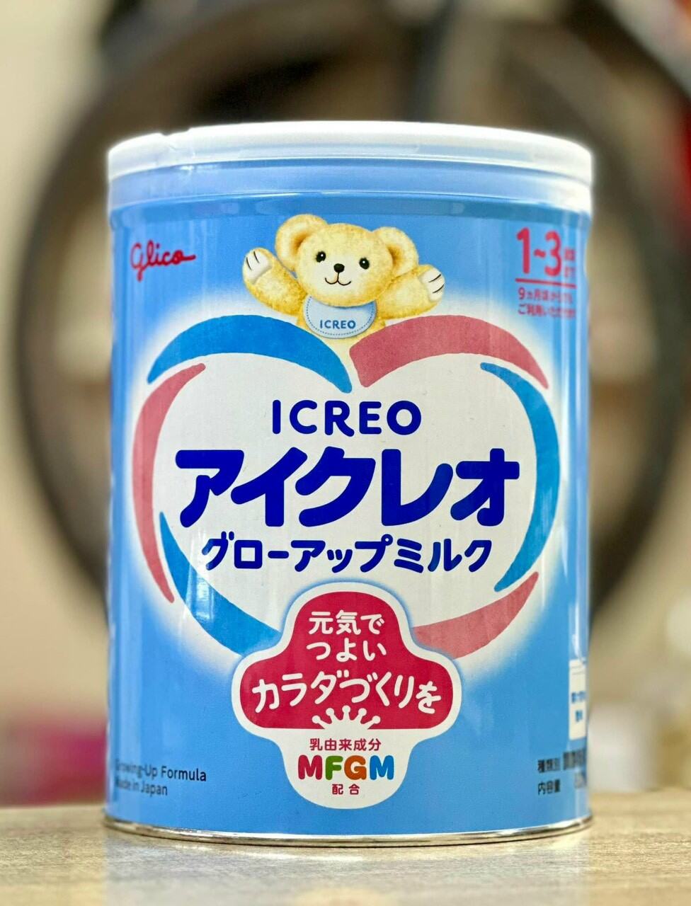 4 lon sữa Glico số 1 lon 820g hàng nội địa Nhật Bản tặng 2 sét 5 thanh