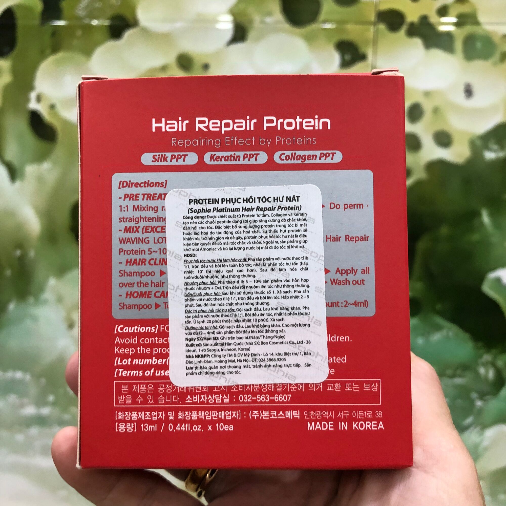 COMBO - 3 lọ Protein siêu phục hồi tóc hư tổn nặng 13ml