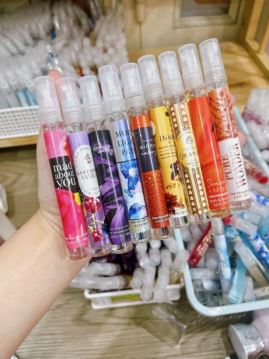 Set mini 10 chai 10ml Bath & Body Word chính hãng