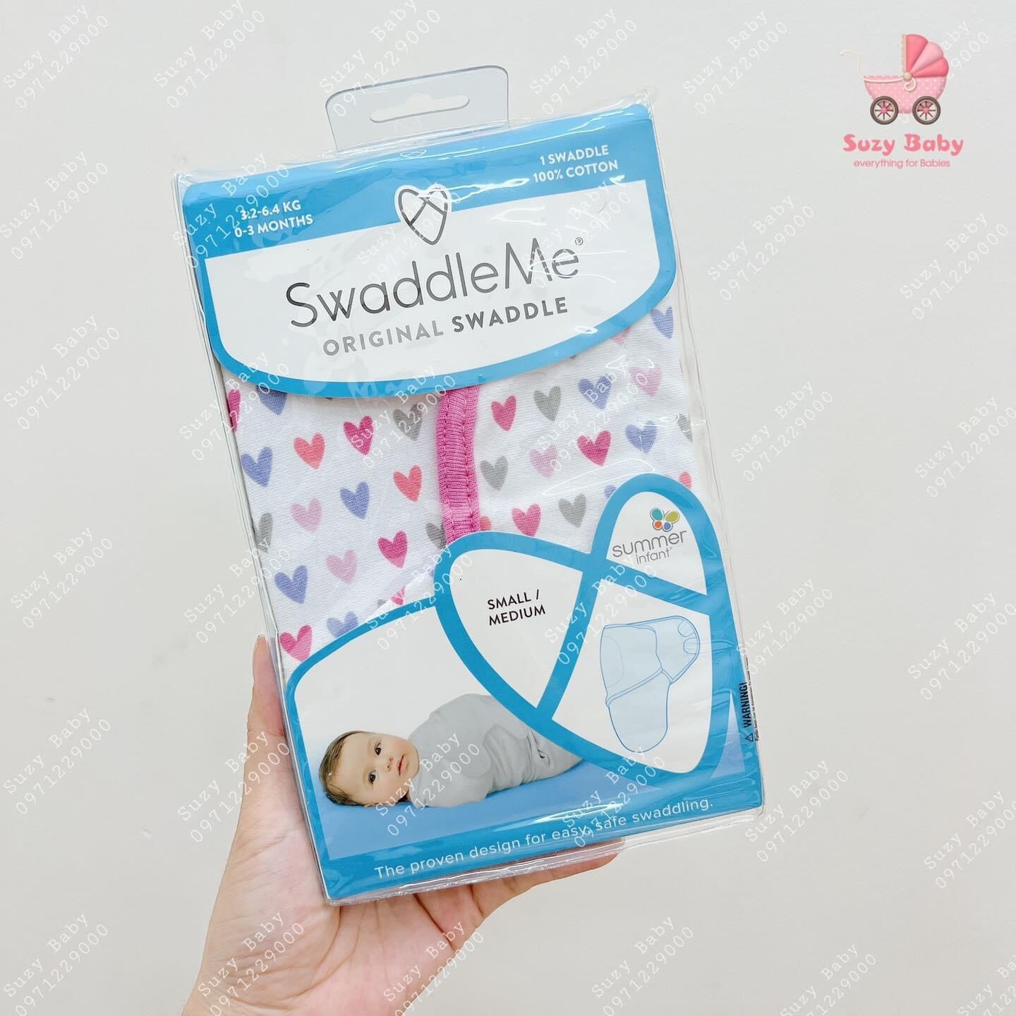 Ủ kén cotton swaddle me chính hãng