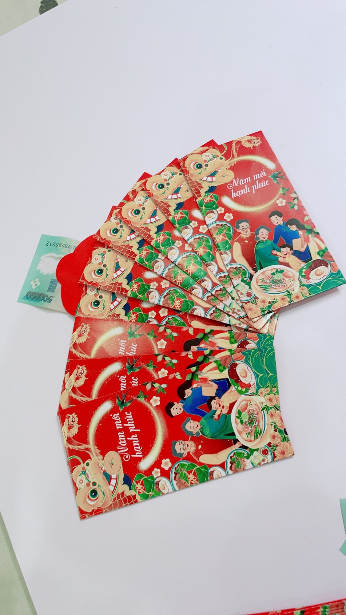 Combo 5 cái bao lì xì Tết 2023