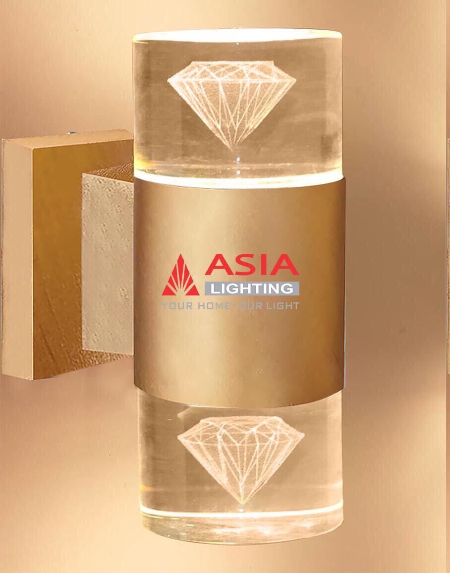 Đèn LED tường 12w vàng đồng - Asia