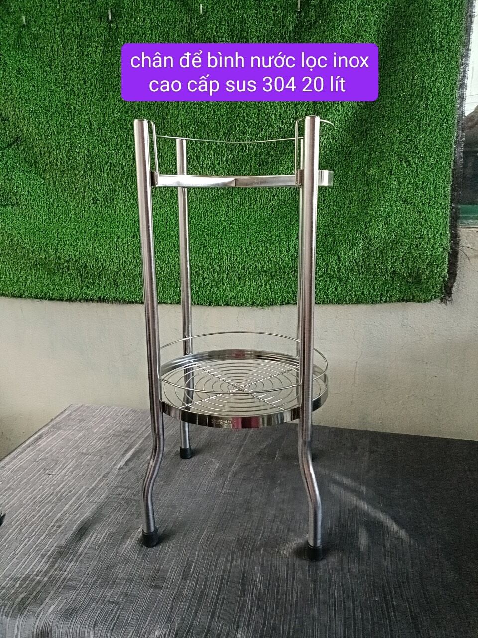 kệ để chân bình nước lọc inox Cao cấp sus 304