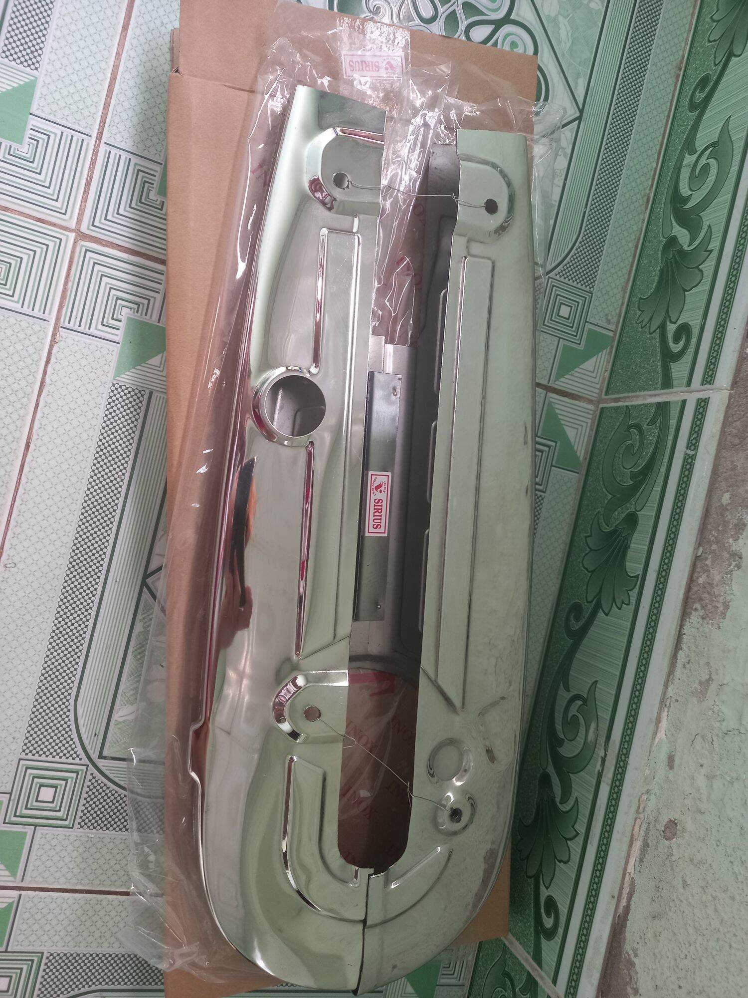 hộp sên inox cho sirius xăng cơ