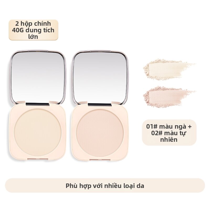Feotznw | Matte Finish Long-lasting Face Powder Oil Control - 4