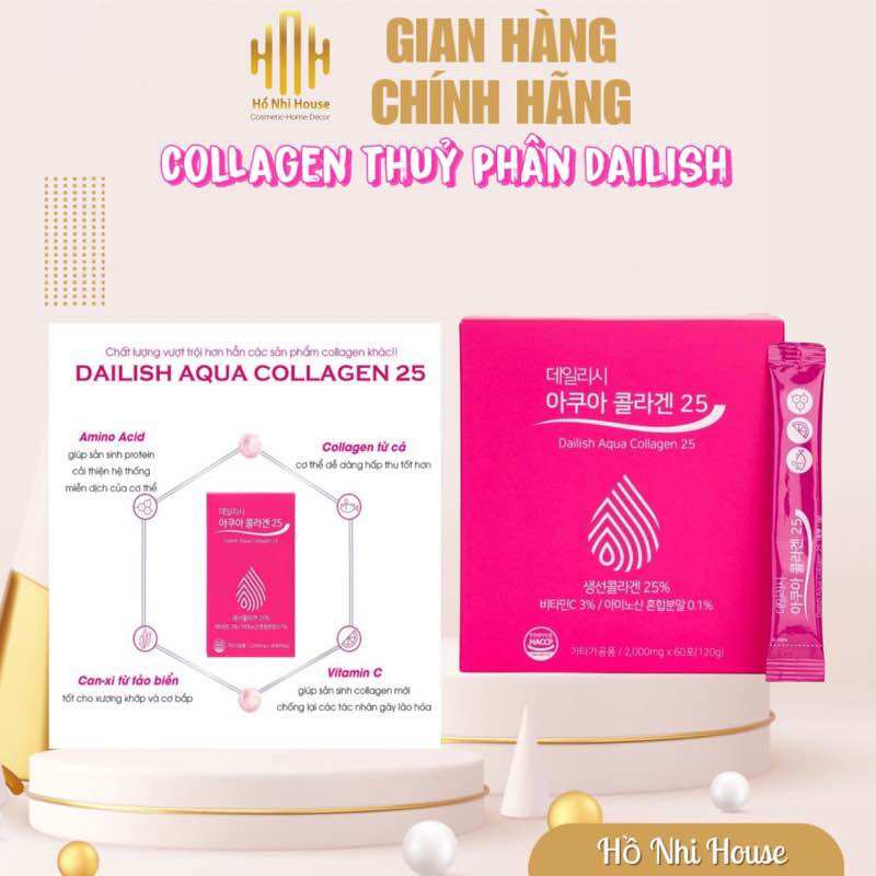Collagen thuỷ phân Dailish chính hãng Hàn Quốc .