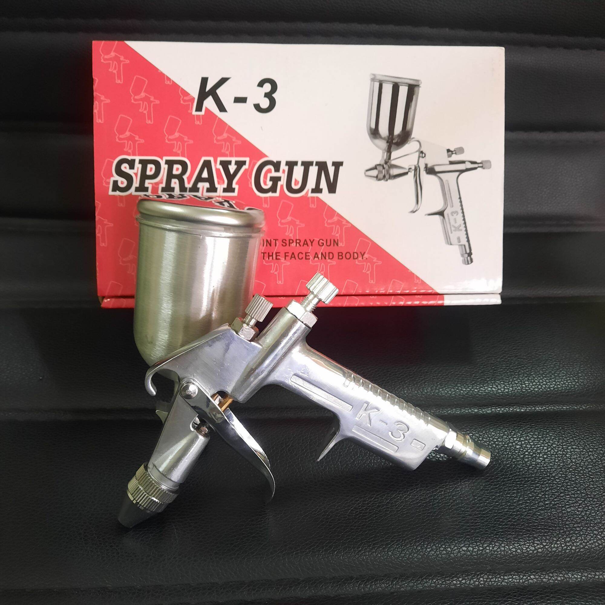 Súng phun sơn mini, súng dặm vá, tỉa vân gỗ K3