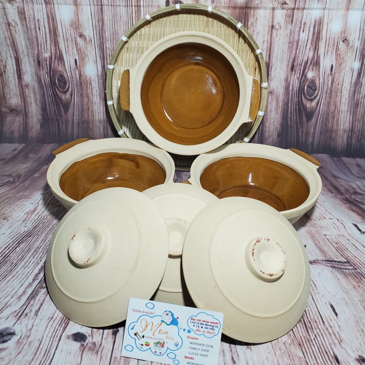Nồi đất nung tay ngang size vừa