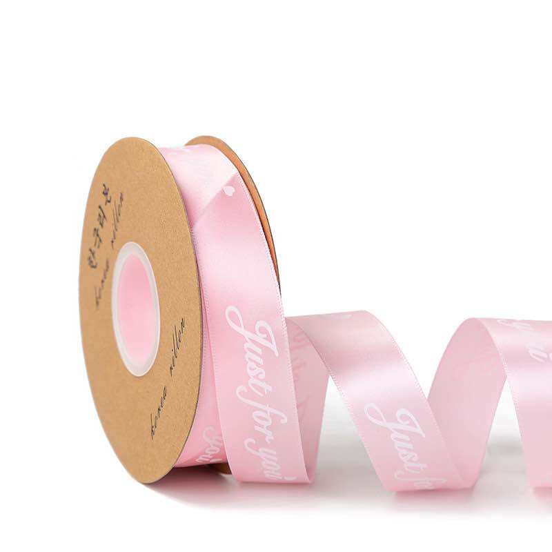 1 mét ruy băng lụa "just for you" bản 2,5cm
