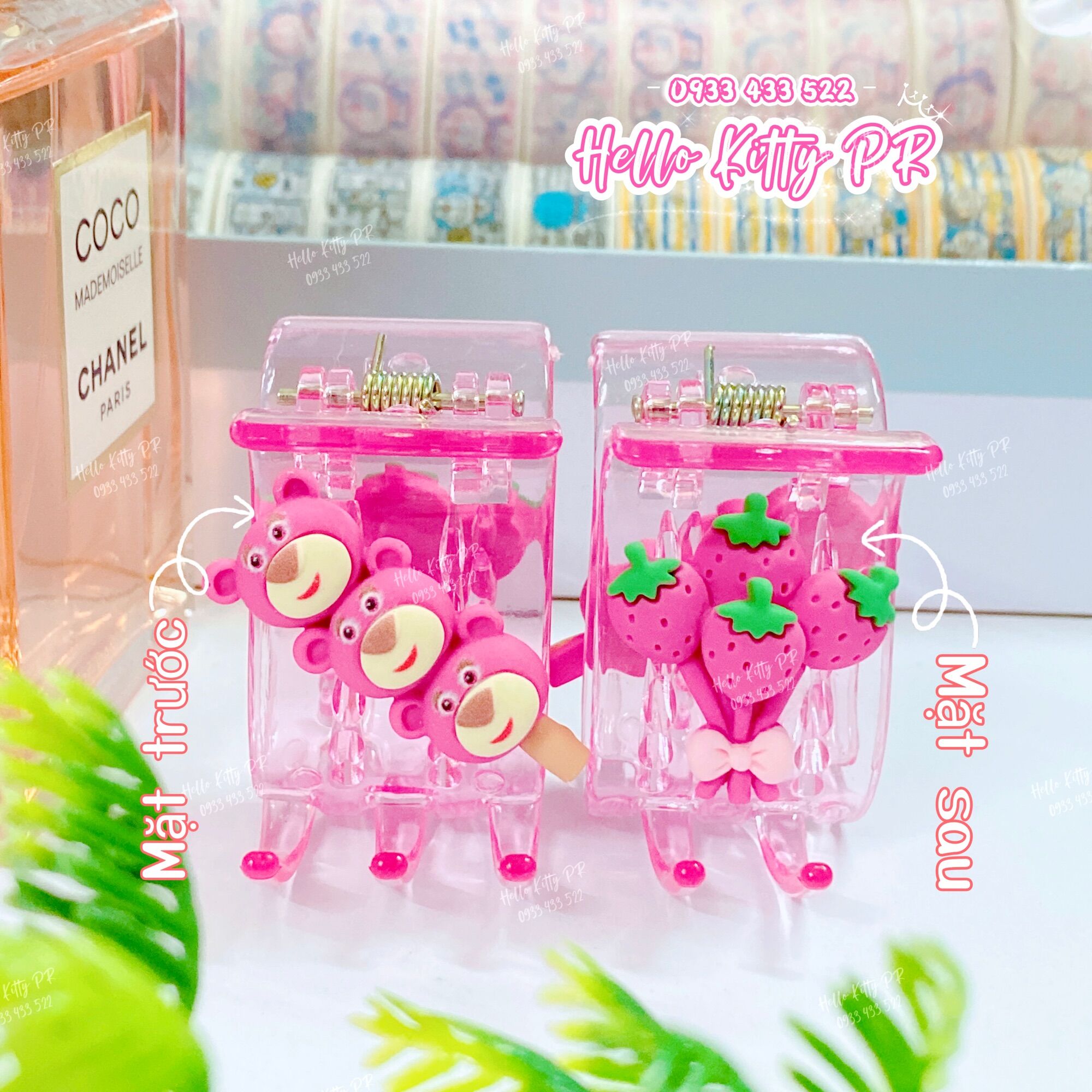 [Freeship Max] Kẹp càng cua 3 răng - 5 răng gấu dâu Lotso