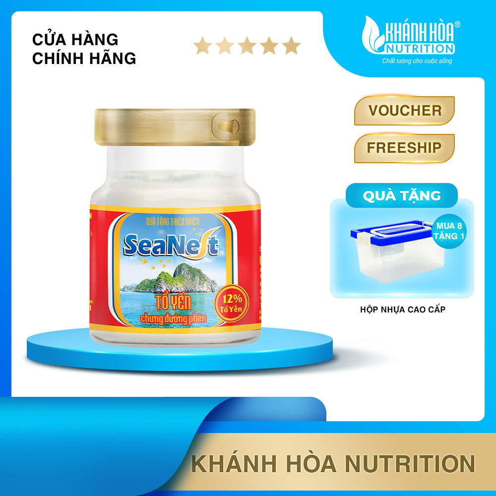 Nước Yến Sào Chưng Đường Phèn 12% Tổ Yến Seanest - Khánh Hòa Nutrition - Lọ 70ml