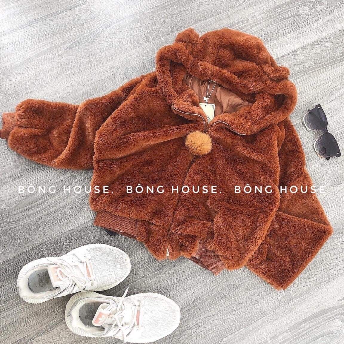 Áo khoác lông cừu có nón