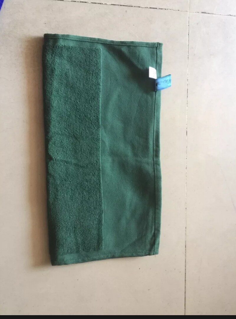 Combo 5 khăn mặt (khăn tắm) màu xanh lá kích thước 35x75cm