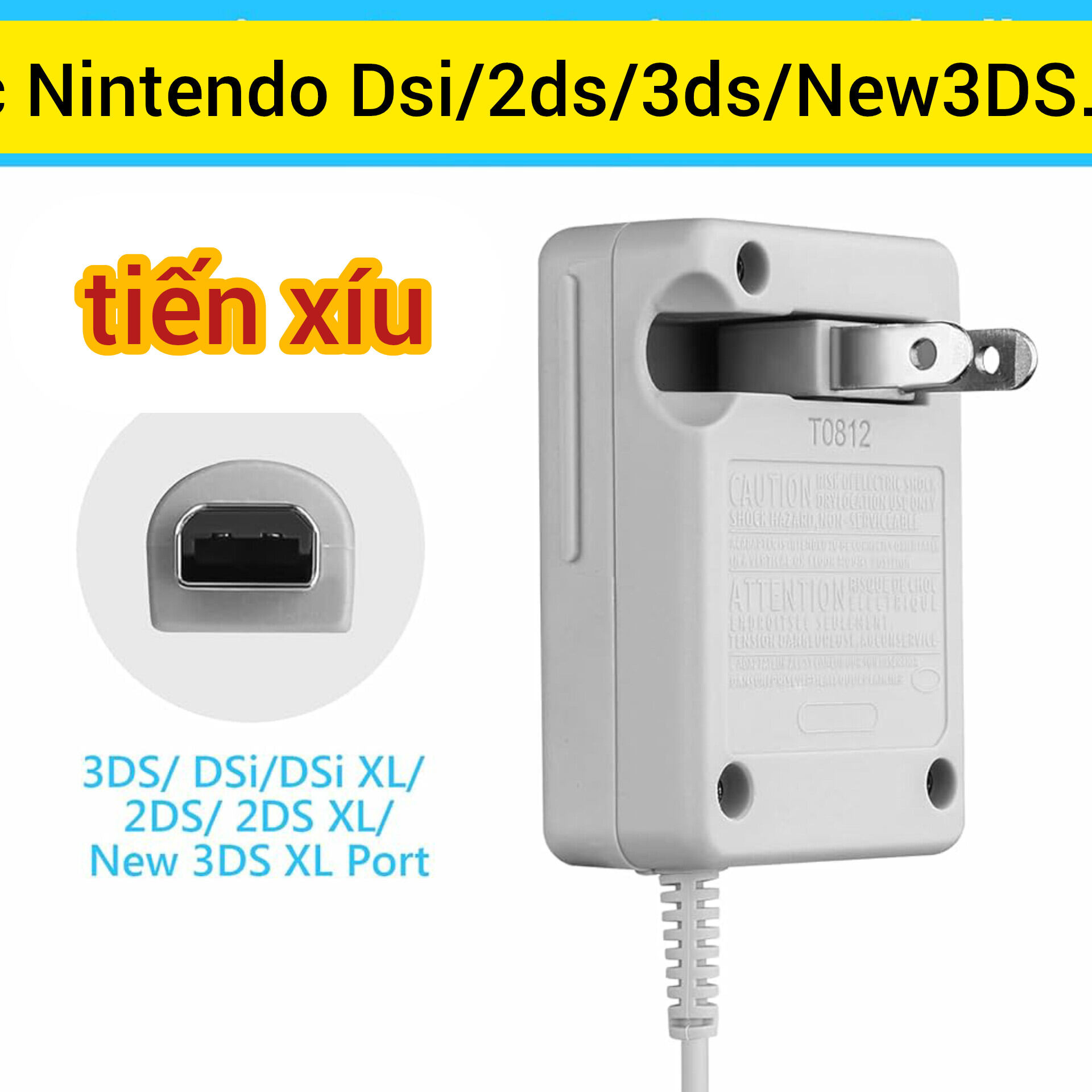 Củ sạc 3ds dsi 2ds new3ds new3ds xl ll dây sạc củ nguồn máy game nintendo 2ds 3ds new3ds dsi