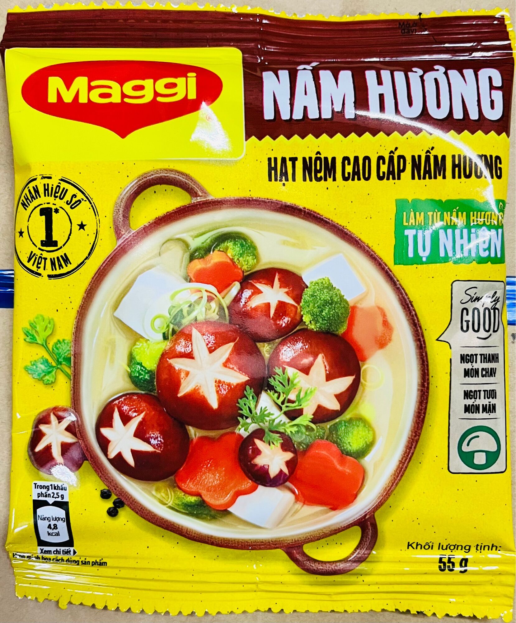 Hạt nêm chay nấm hương Maggi gói (55g)