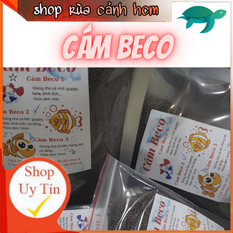 Cám beco 2 , 🐠 thức ăn dinh dưỡng cho cá vừa 🐡 cá nhỏ BECO2