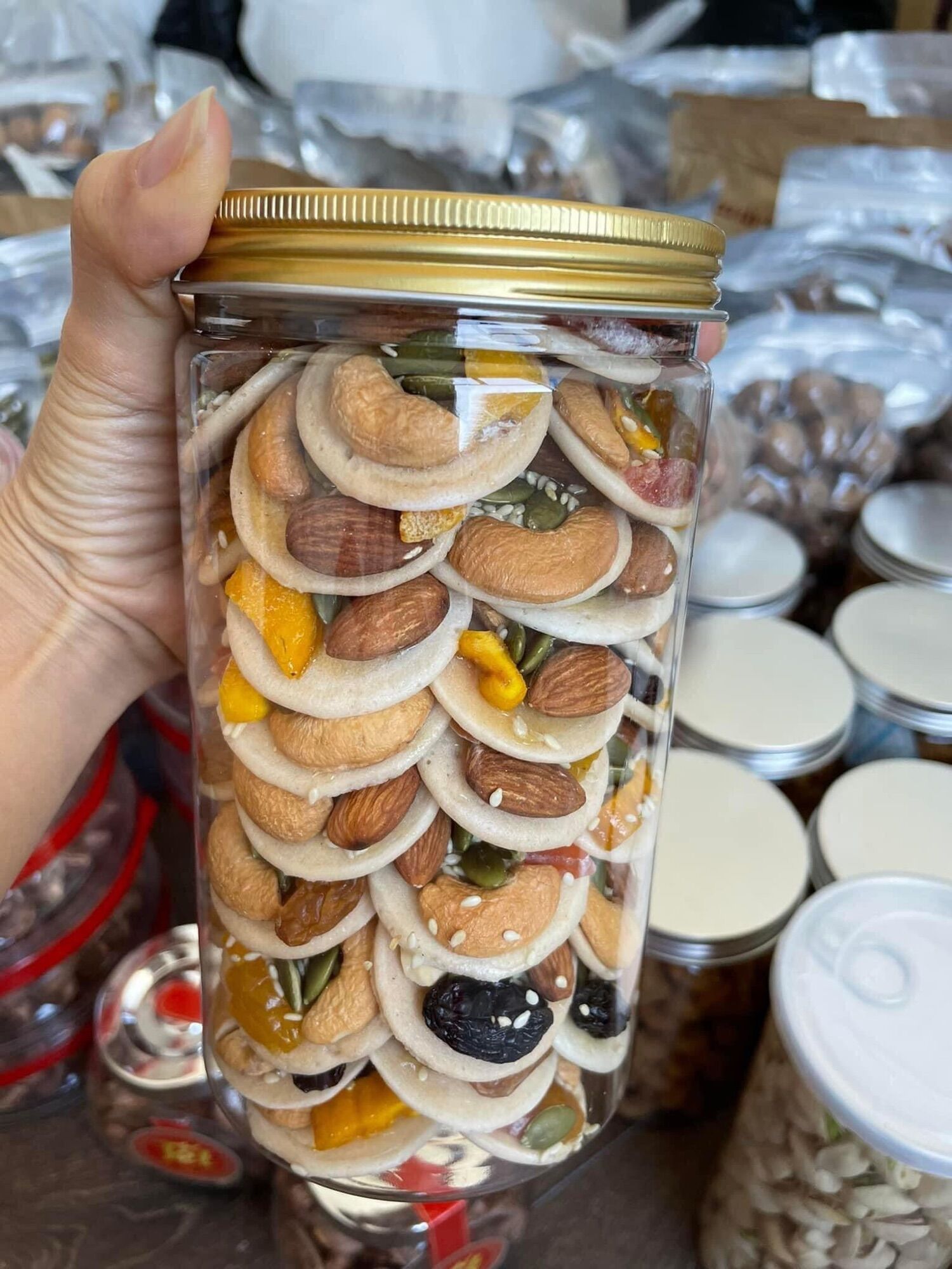 500gr kẹo điều mix các loại hạt