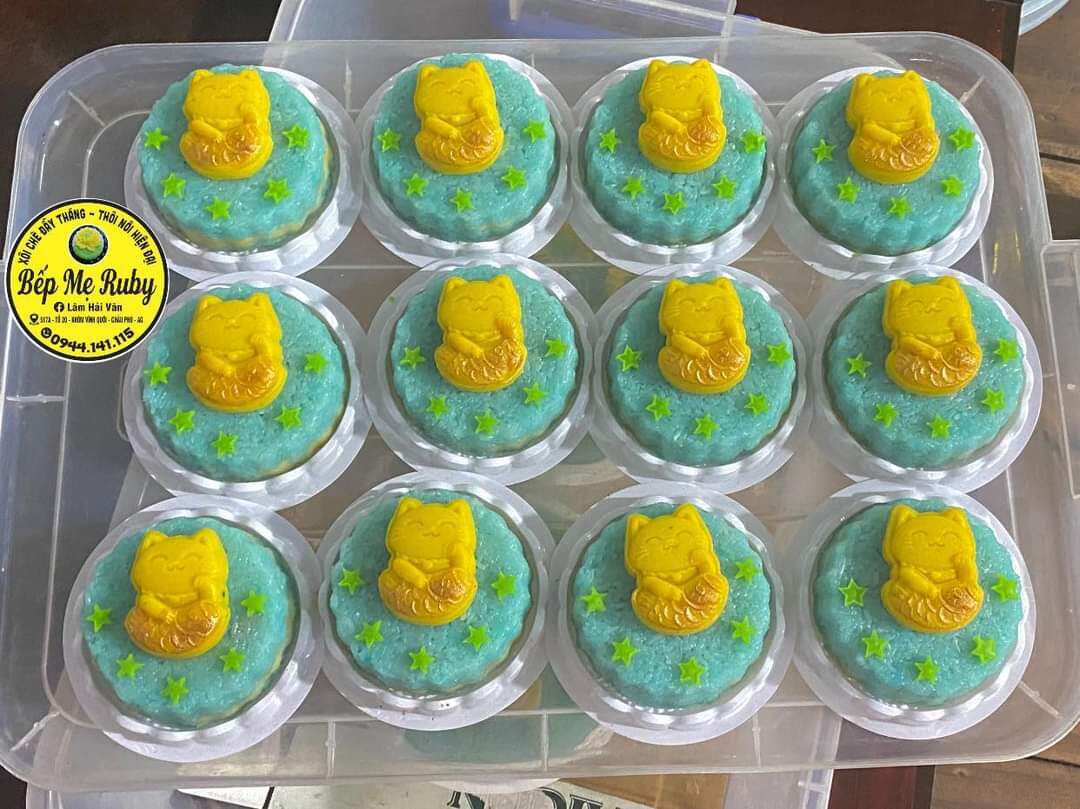 Khuôn trung thu lò xo  mèo 75g