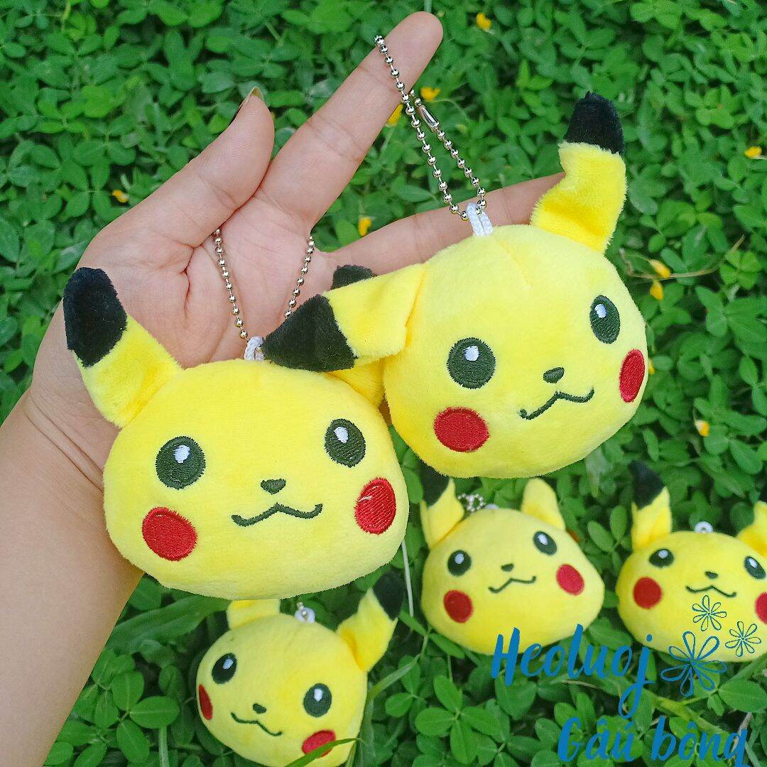 Móc khoá thú bông pikachu mini