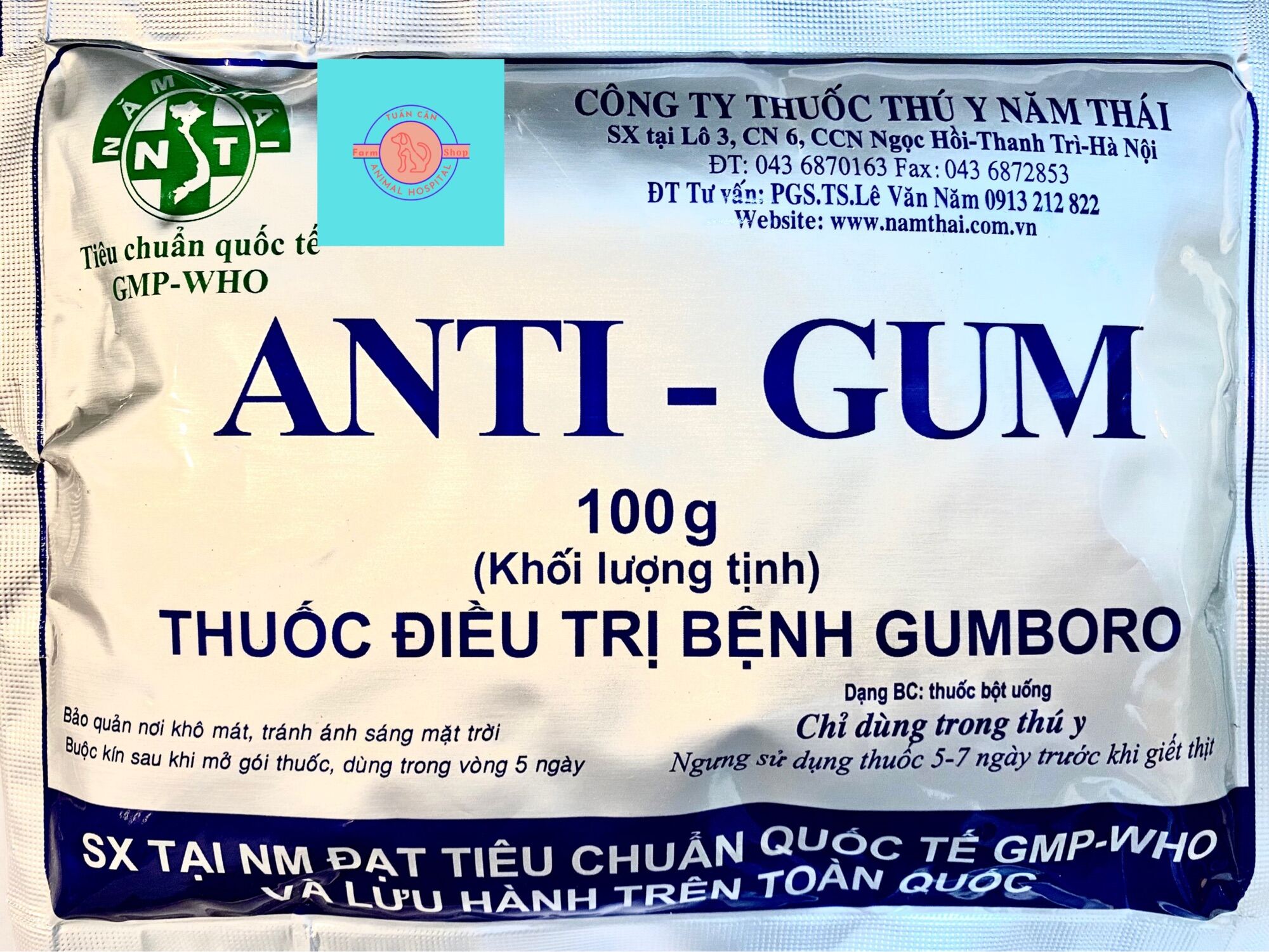 Chinh Hang Anti Gumboro100g Sản phẩm công ty Nam Thái