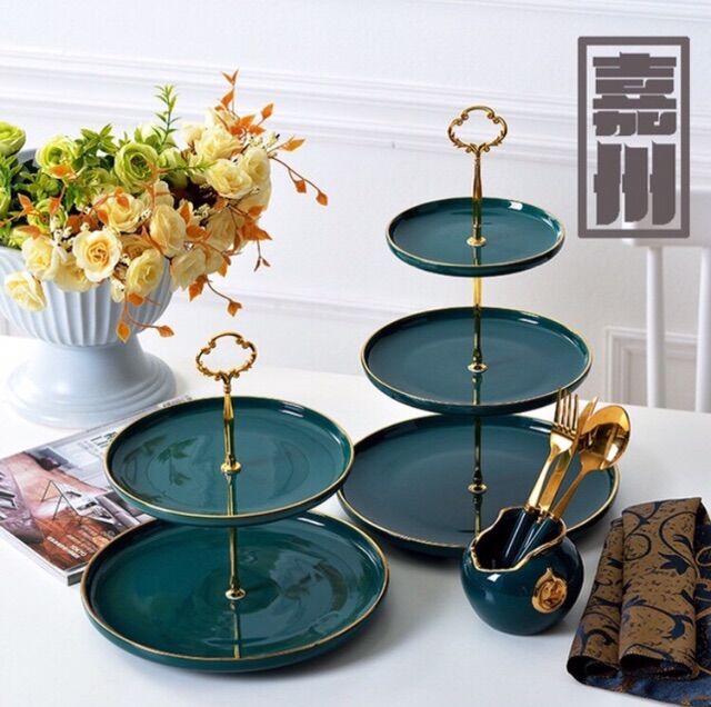 (hàng có sẵn )Khay pancake 3 tầng bắc âu cao cấp