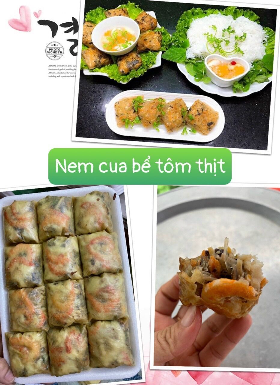 Nem cua bể tôm thịt 12 cái/khay