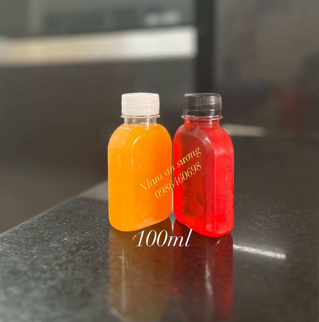 (Set 10c) Chai nhựa 100ml, 120ml, 150ml kèm nắp