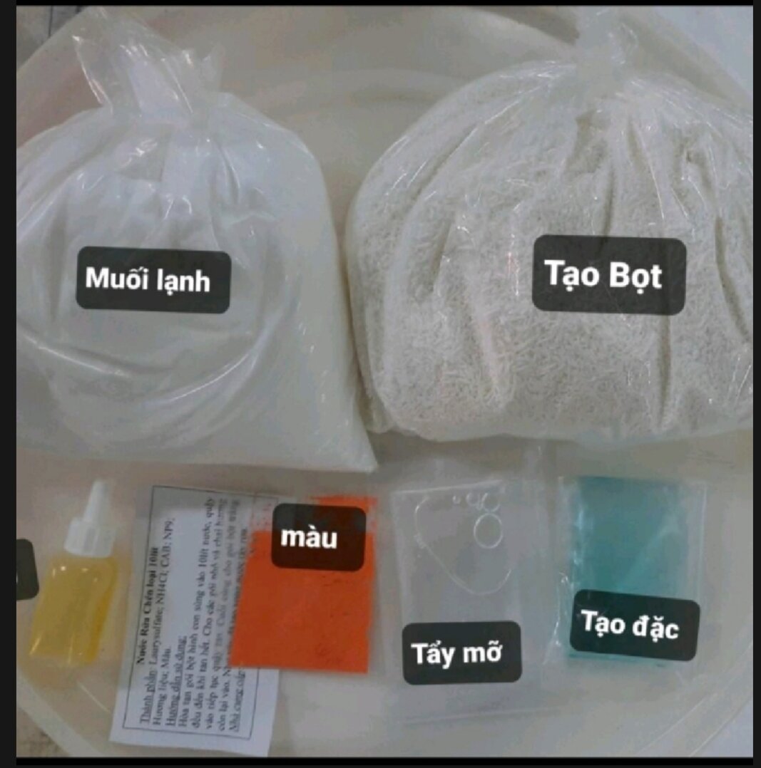 bột pha nước rửa chén