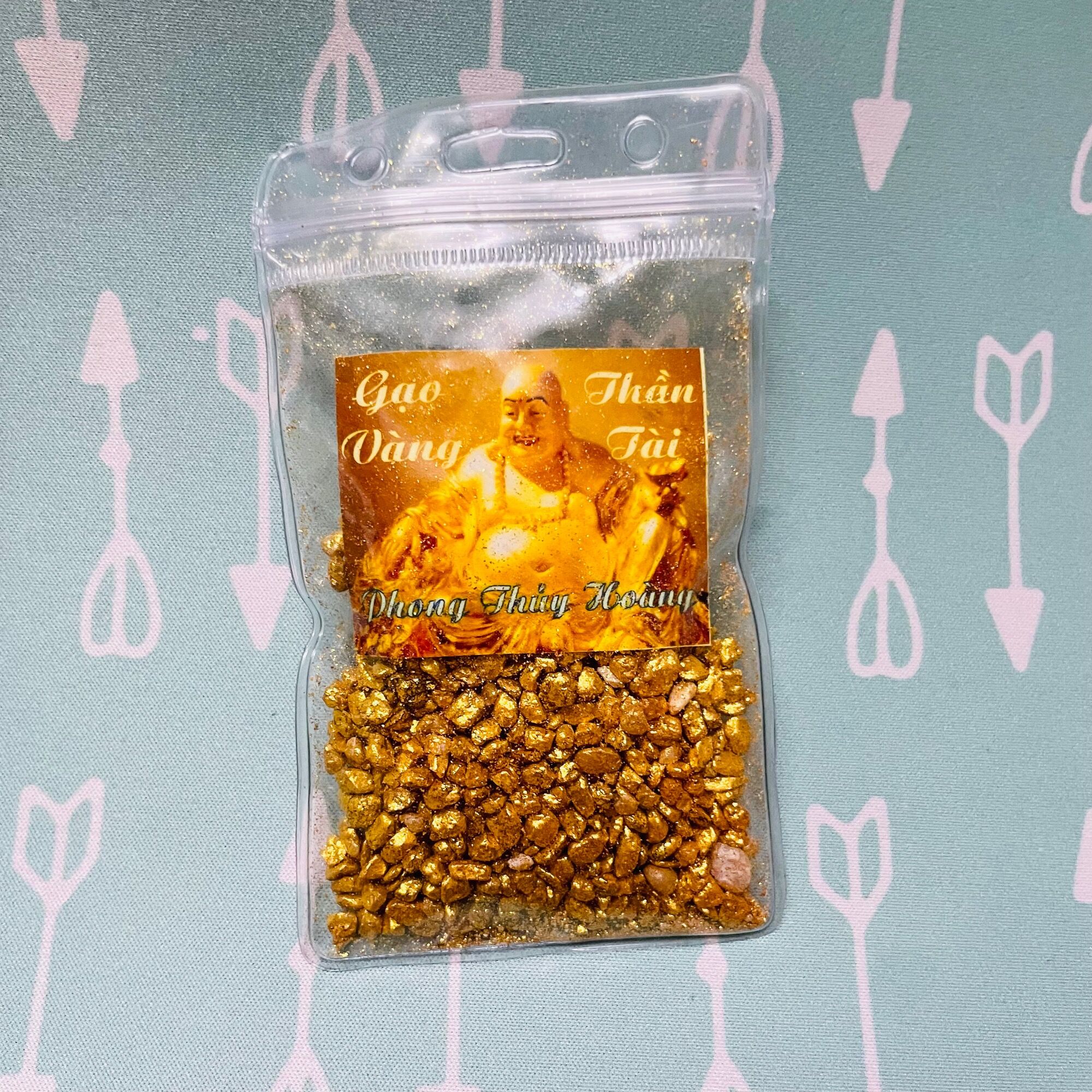 Gạo thần tài, Gạo vàng thờ cúng