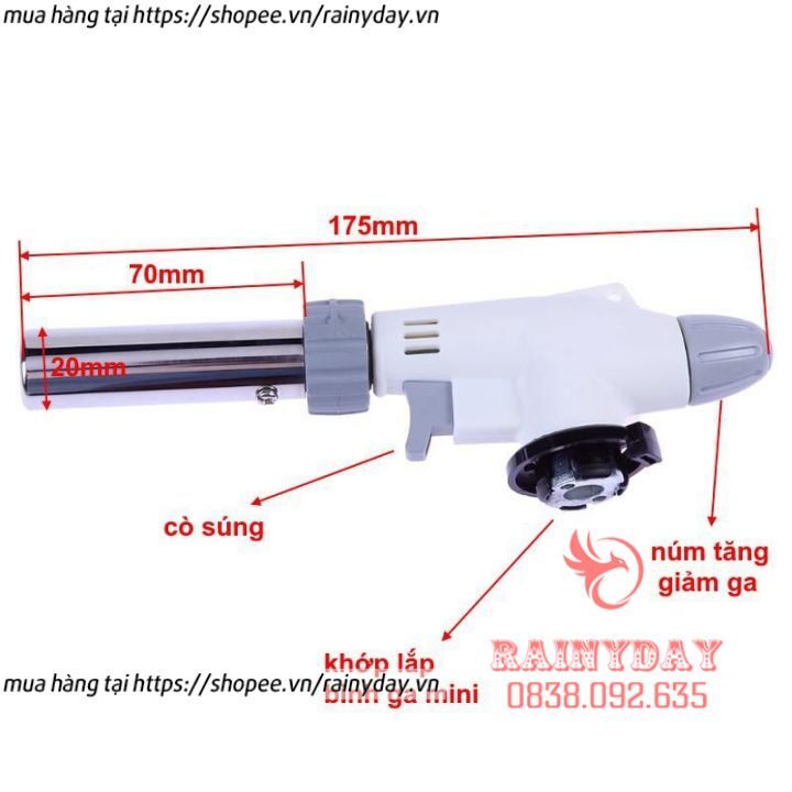 Khò ga mini tự động đánh lửa loại 1