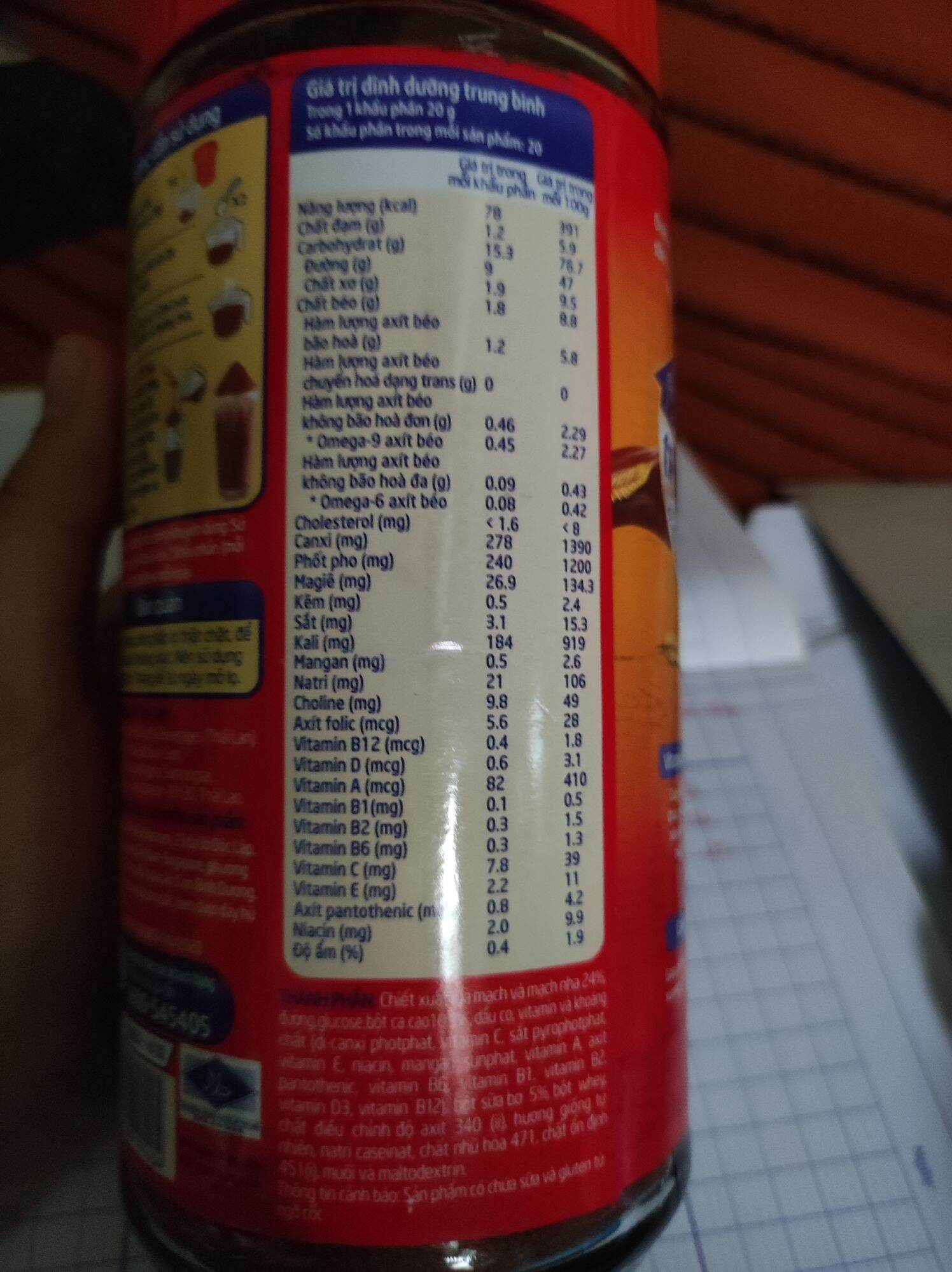 Sữa Bột Cacao Ovaltine 400g