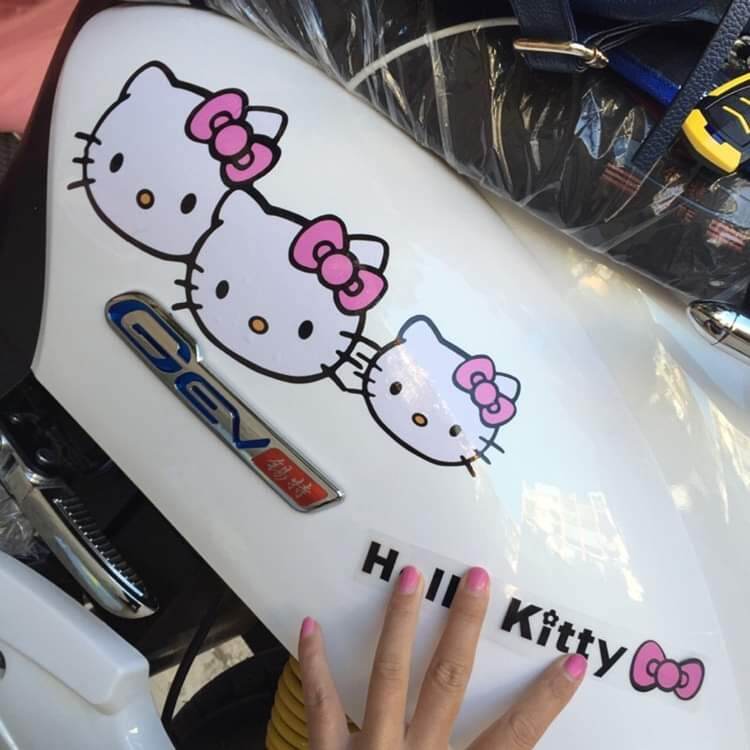 🌸DECAL DÁN XE, ĐỒ DÙNG HELLO KITTY