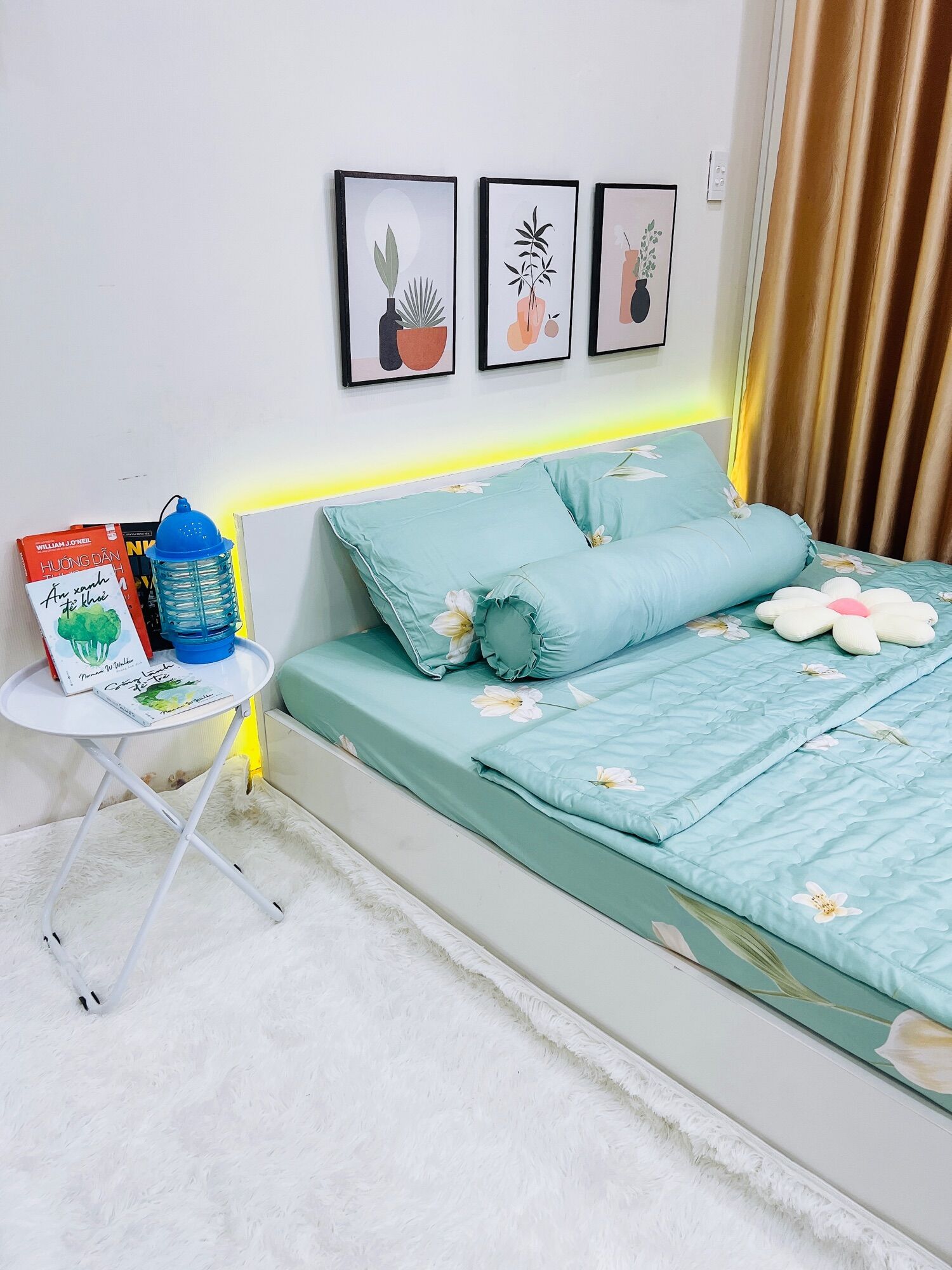 Bộ chăn ga gối lụa Tencel cao cấp mềm mịn thoáng mát