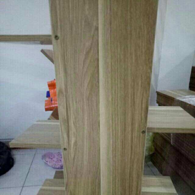 Kệ sách gỗ vuông 5 tầng