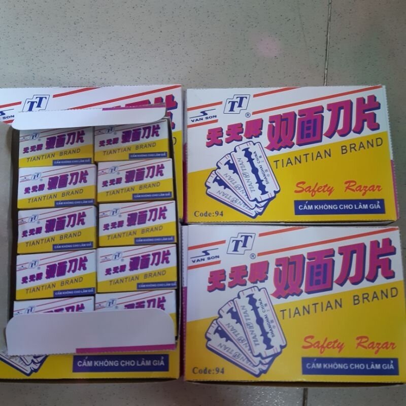 LƯỠI LAM TÍM 1 HỘP 200 LƯỠI