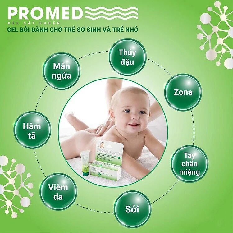 Gel sát khuẩn PROMED (tặng 1 hộp thuốc nhỏ mắt Q-mumasa baby).
