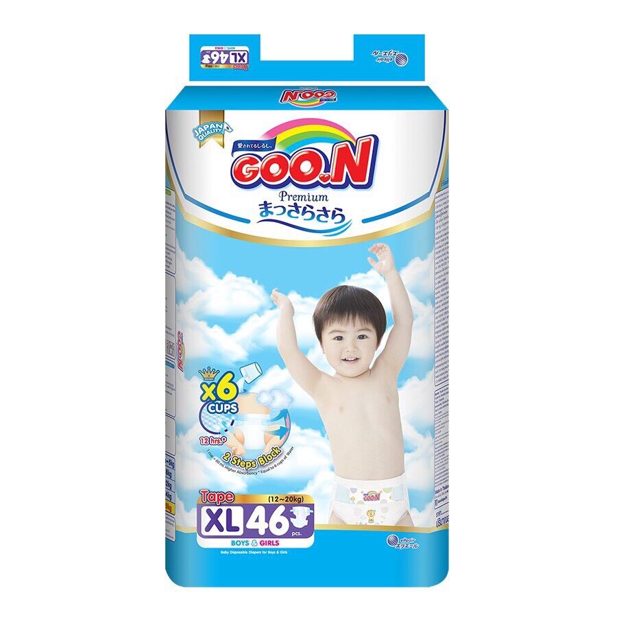 Bỉm goon Premium Size XL46 dán