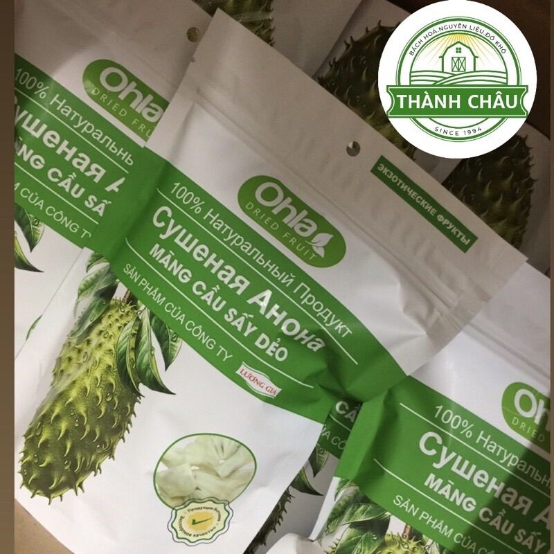 Mãng cầu sấy dẻo ohla lương gia túi 500g - hàng xuất khẩu - sấy dẻo không đường