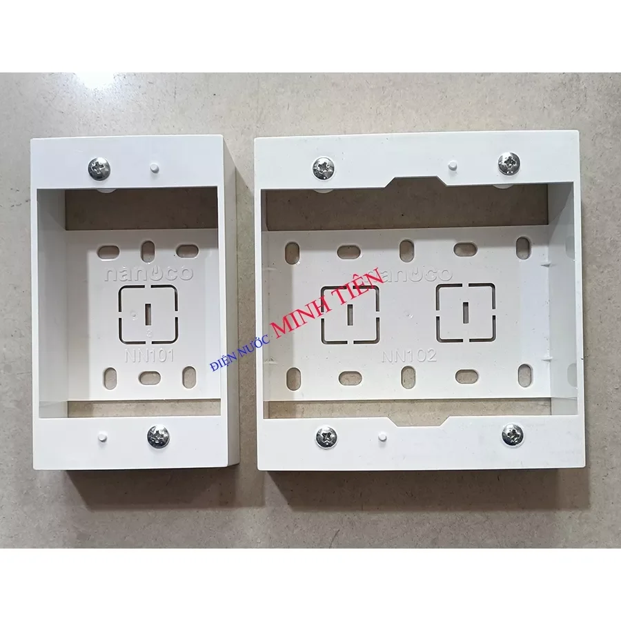 Hộp đế nổi đơn, đế nổi đôi Nanoco NN101, NN102