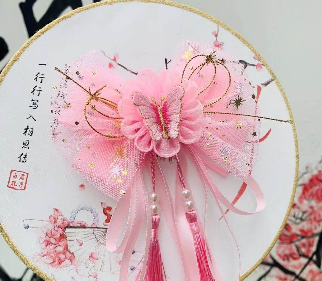 kẹp tóc nơ cổ trang, tiểu thư (hanfu) 16