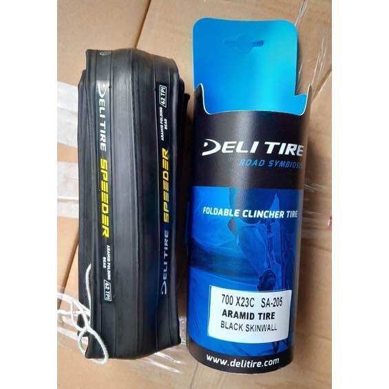 Vỏ xếp deli 700x23c và 700x25c aramid speeder gai trọc
