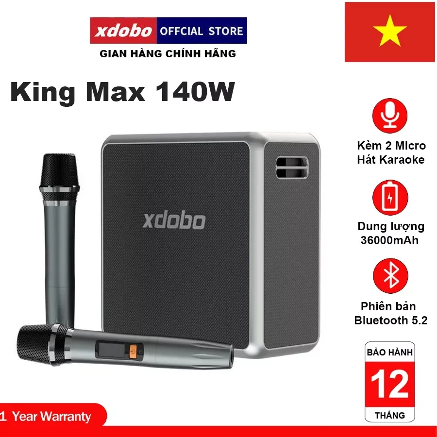 Loa bluetooth Karaoke Xdobo King Max 140W