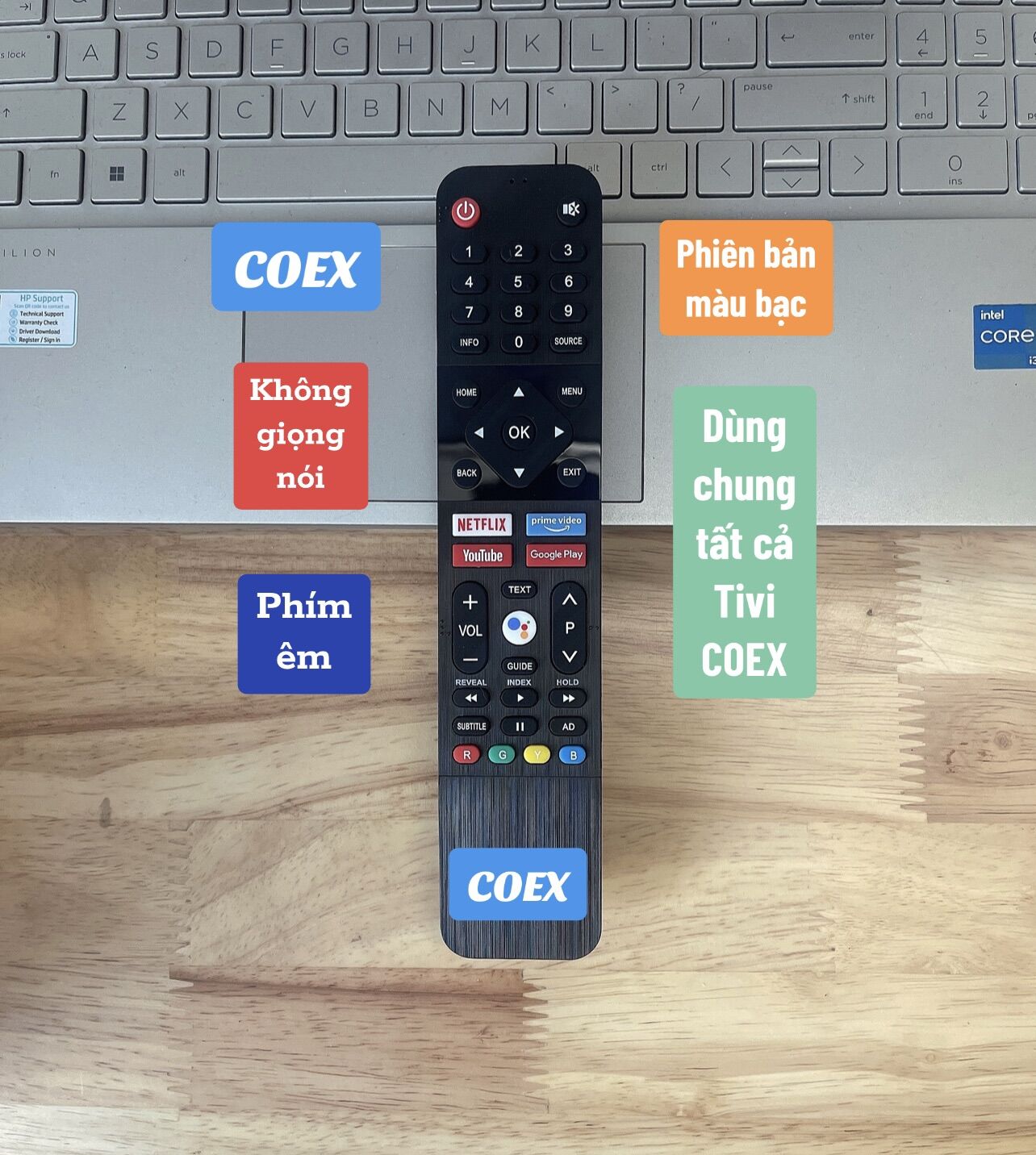Remote điều khiển Tivi COEX hàng cao cấp( Dùng tất cả Tivi COEX trừ điều khiển có nút VTVgo)
