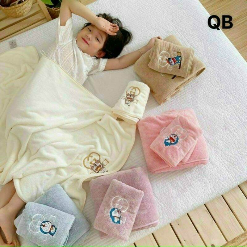 SET KHĂN GUCCI DORAEMON (KHĂN TẮM+ KHĂN MẶT)