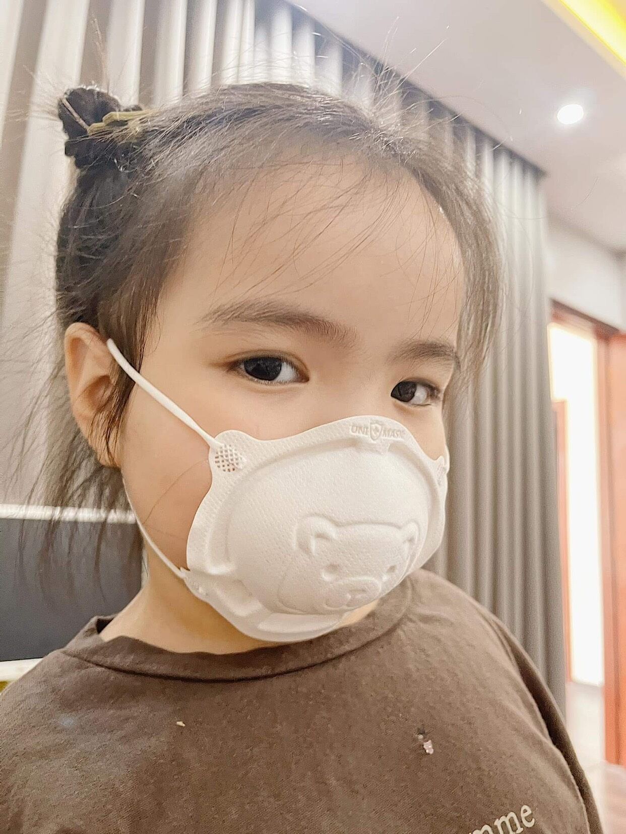 Set 3 khẩu trang gấu Uni mask cho bé ( 1 - 3 tuổi)